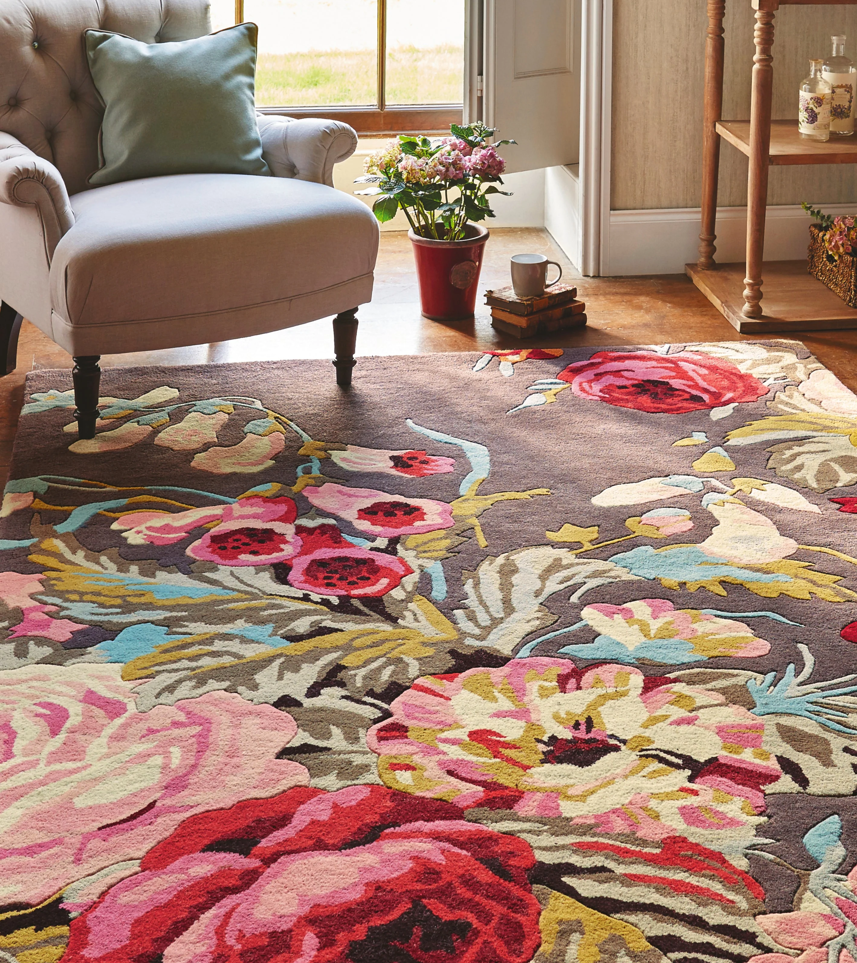 Sanderson Stapleton Park - Rosewood 45302 Rug