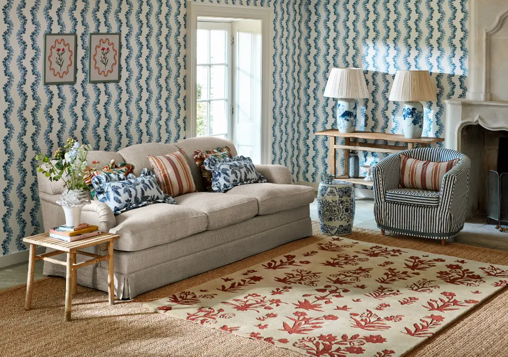 Sanderson Woodland Glade Linen/Russet Brown 146801 Rug - Image 2