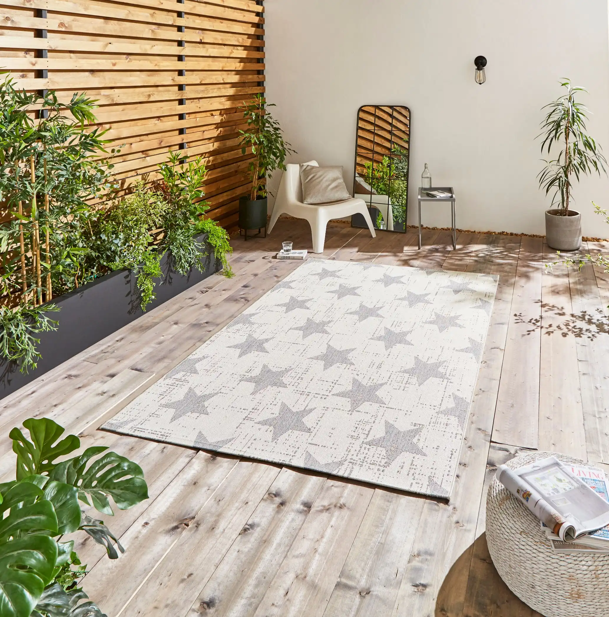 Santa Monica 48648 Cream Grey Rug - Image 3