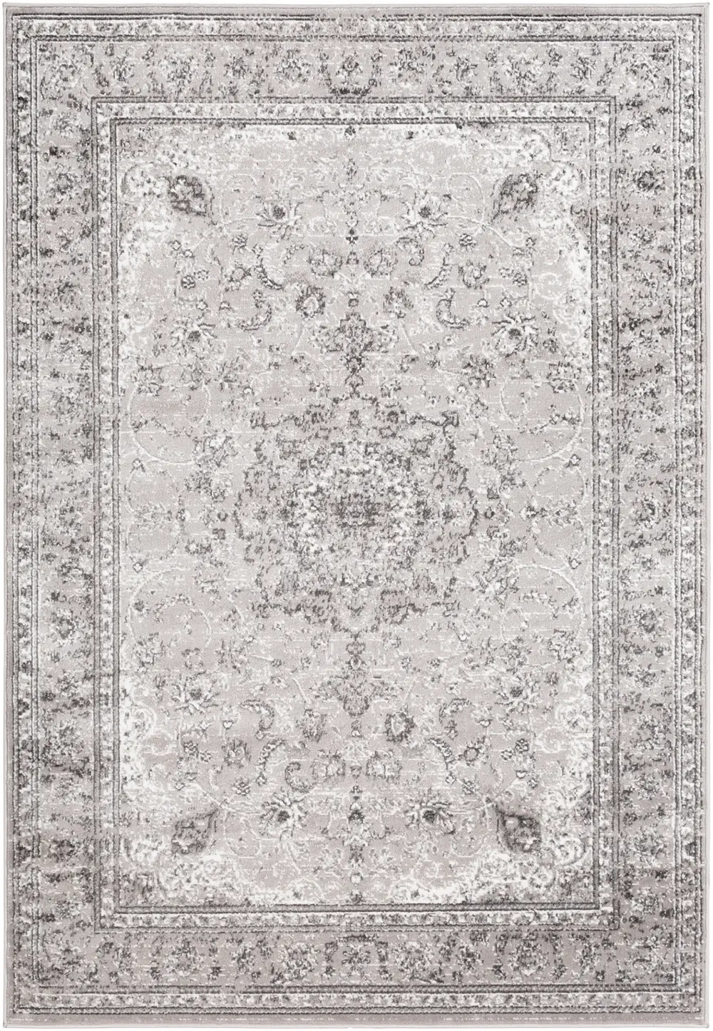 Sanvi Vintage Oriental Boho Charcoal Rug - Image 5