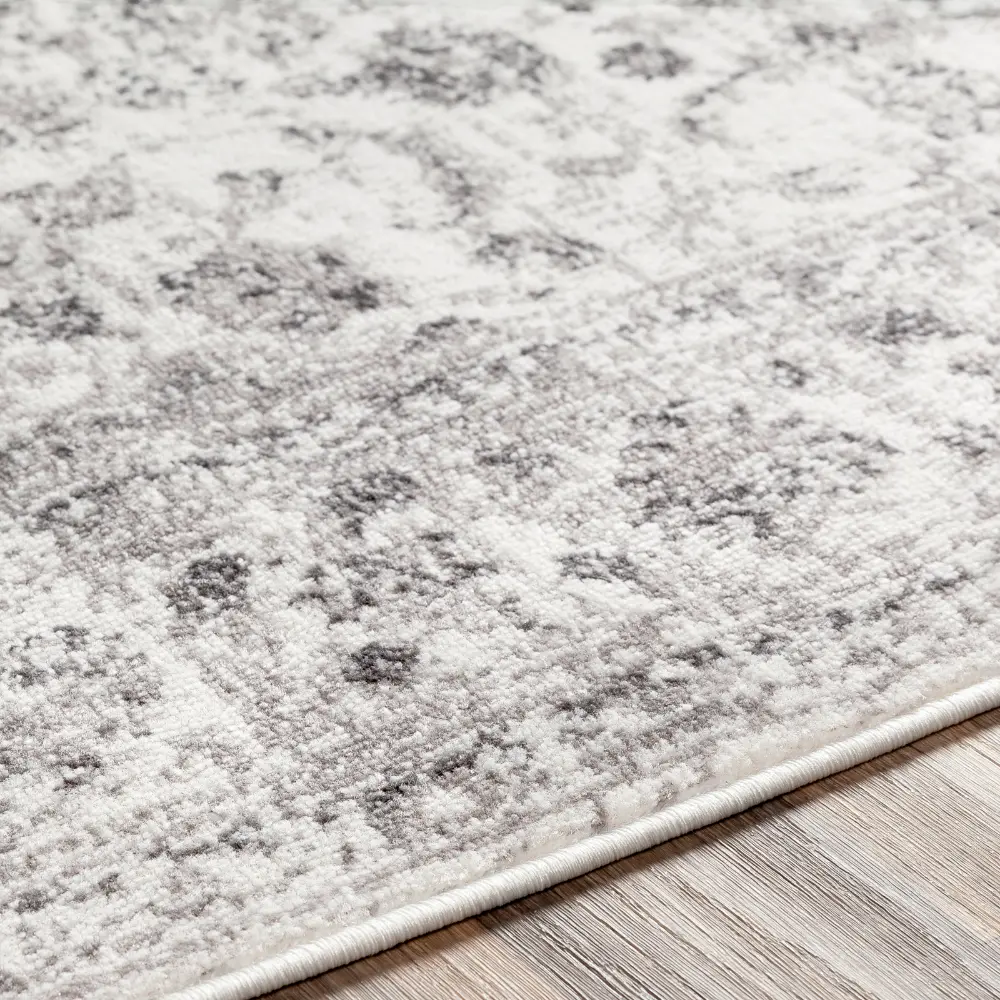 Sanvi Vintage Oriental Boho Light Grey Rug - Image 5