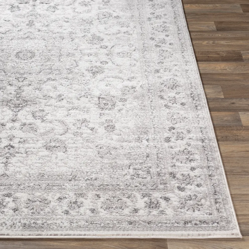 Sanvi Vintage Oriental Boho Light Grey Rug - Image 8