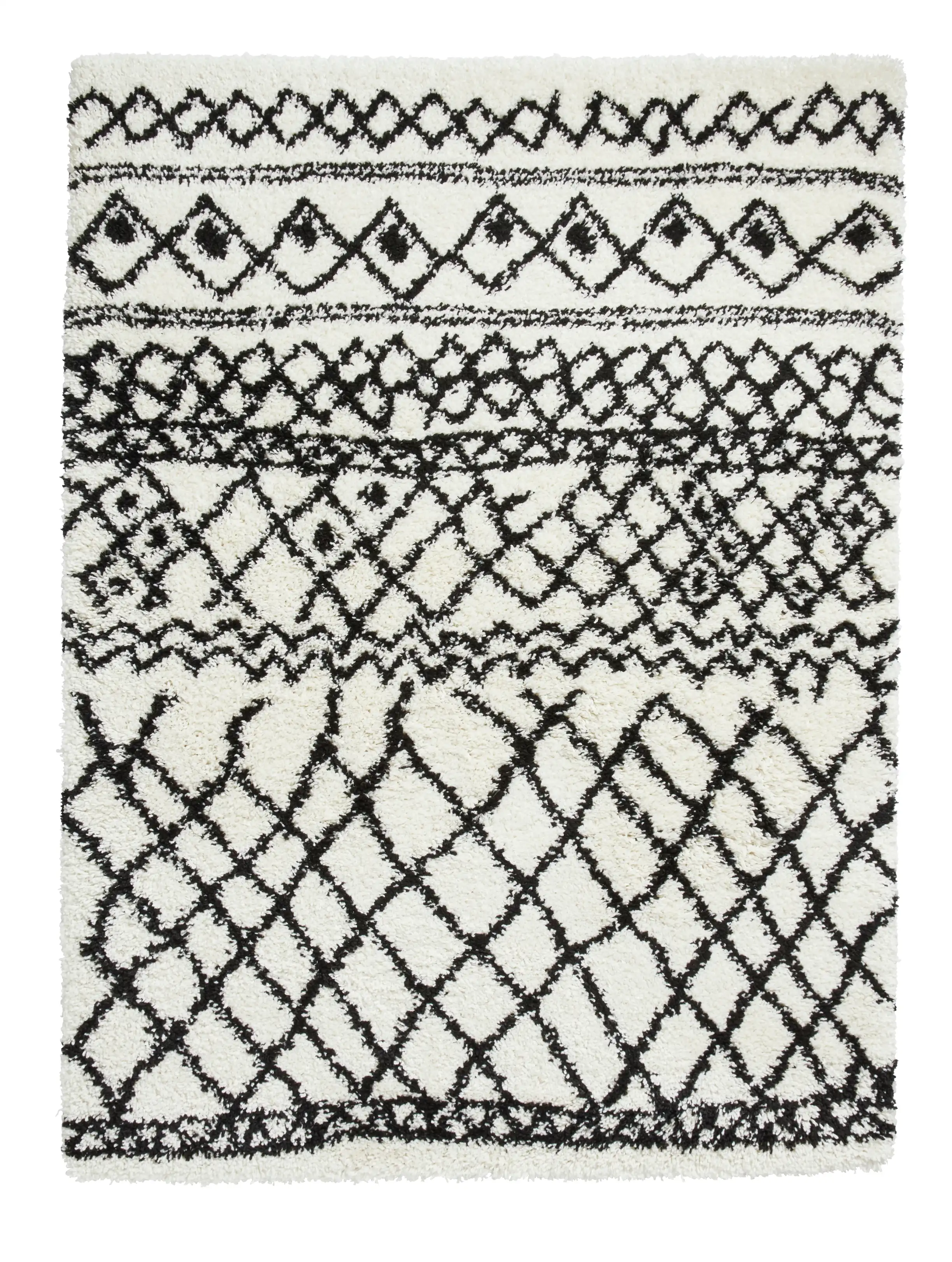 Scandi Berber G274 White Black Rug - Image 5