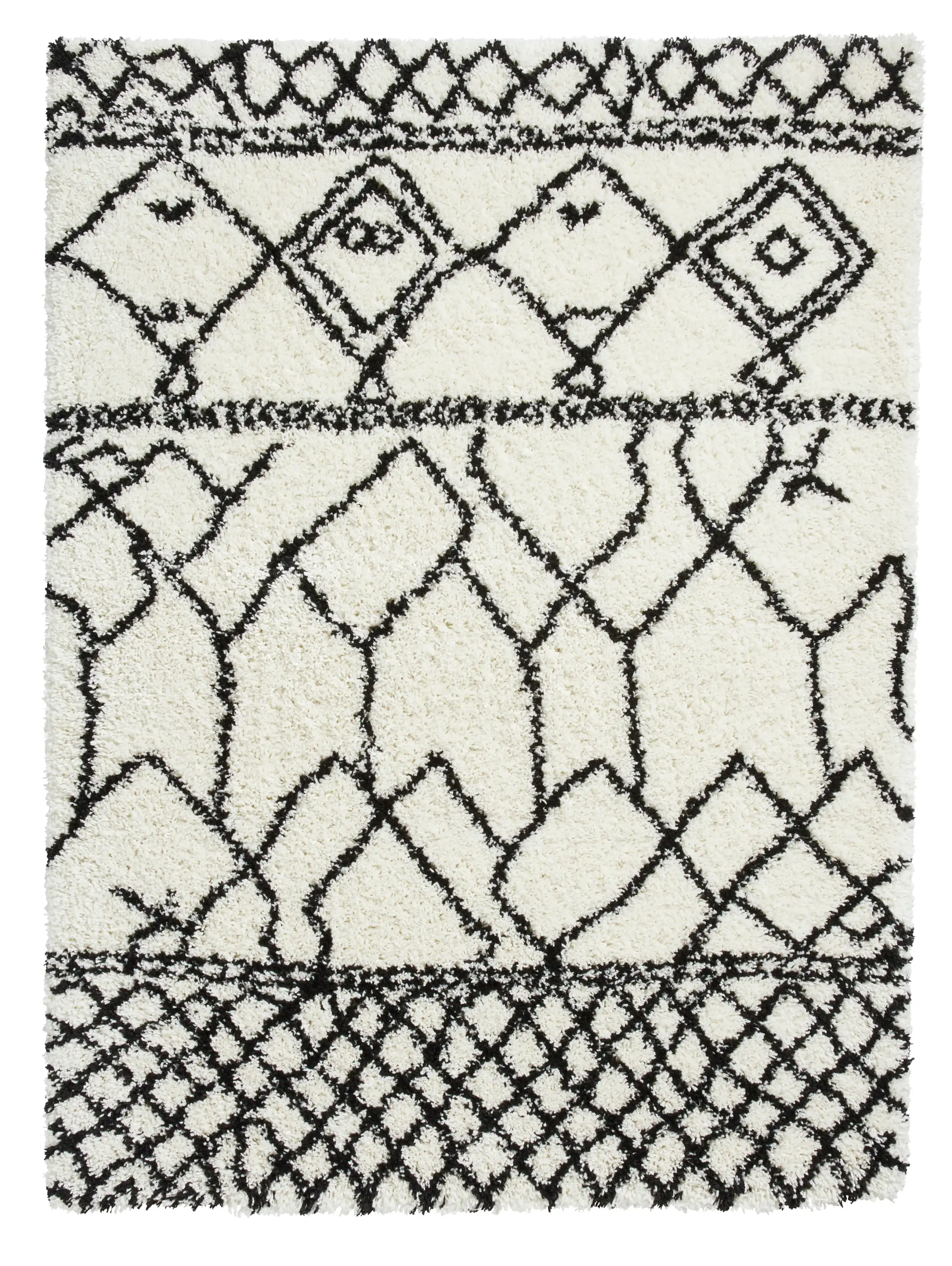 Scandi Berber G276 White Black Rug - Image 5