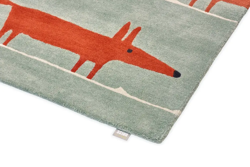 Scion Hand Tufted Mr Fox Mint Poppy 025313 Rug - Image 5