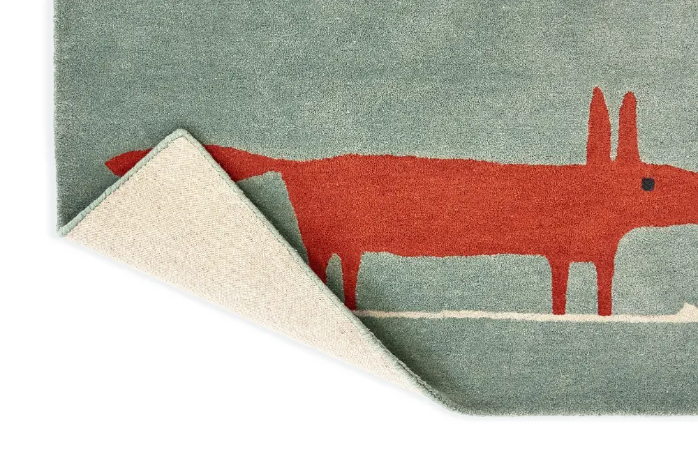 Scion Hand Tufted Mr Fox Mint Poppy 025313 Rug - Image 6