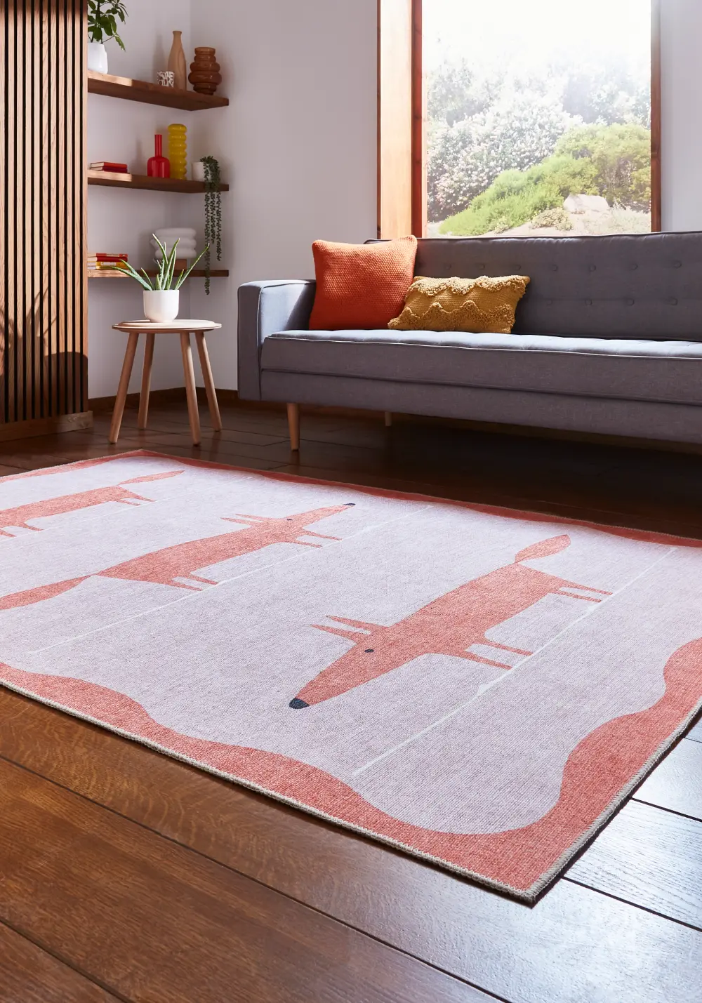 Scion Mr Fox Pink/Terra Washable