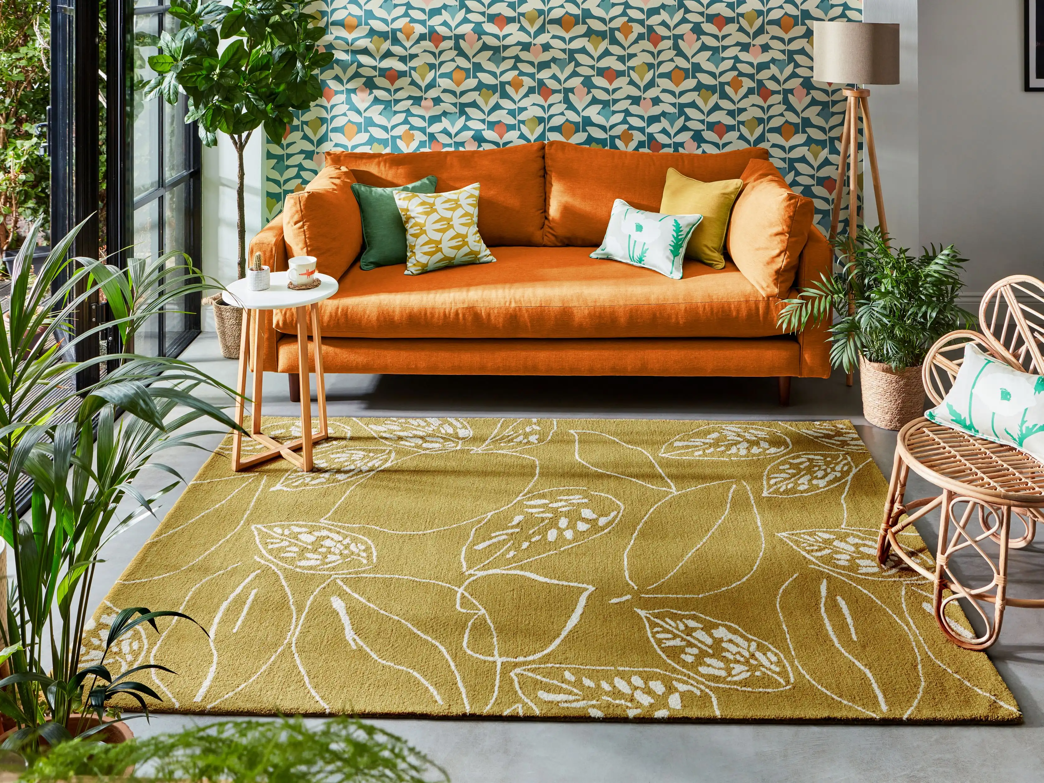 Scion Screen Printed Orto Lime 125407 Rug