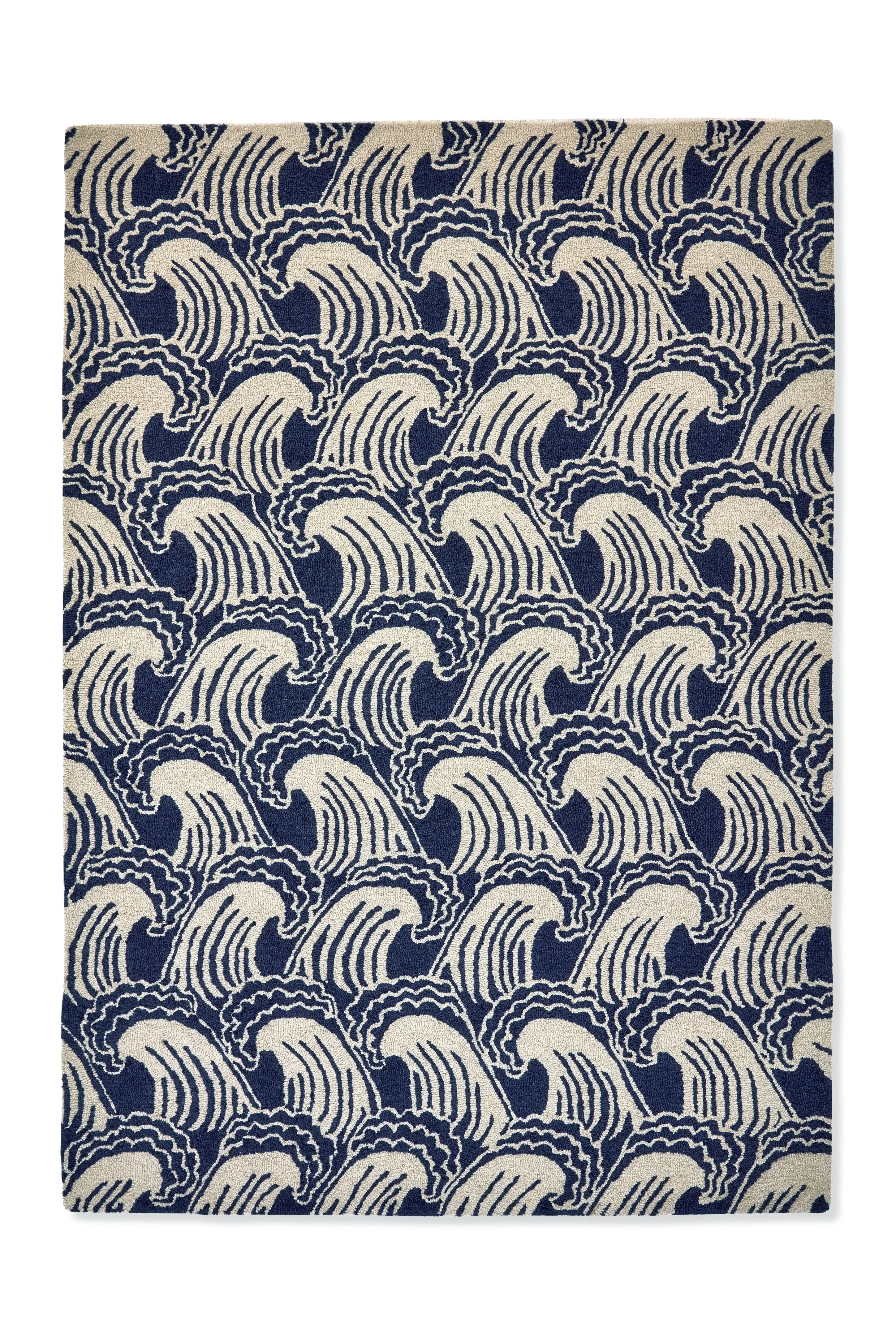 Scion Screen Printed Ride The Wave Denim 125608 Rug - Image 3