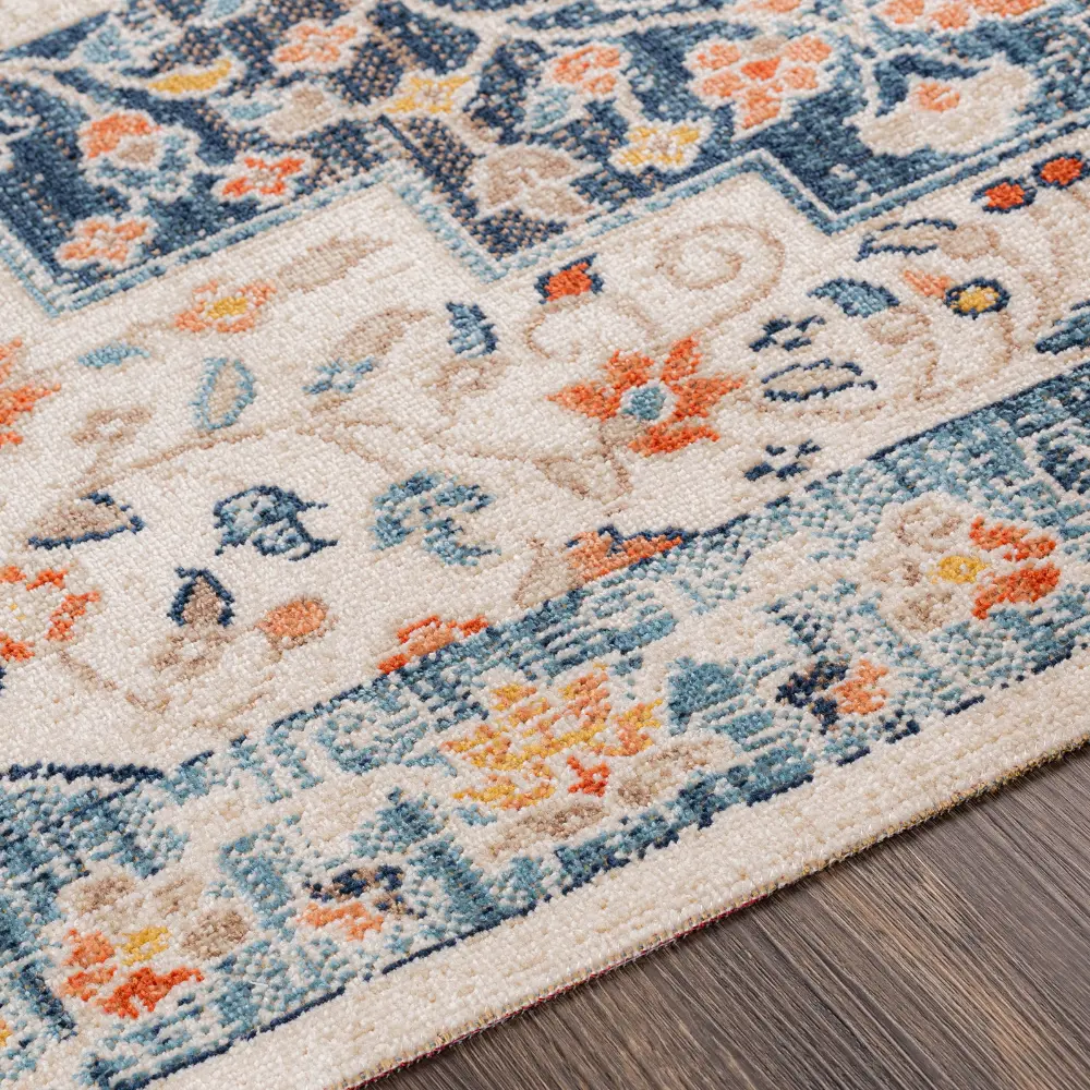 Selma In- & Outdoor Oriental Boho Dark Blue Rug - Image 9