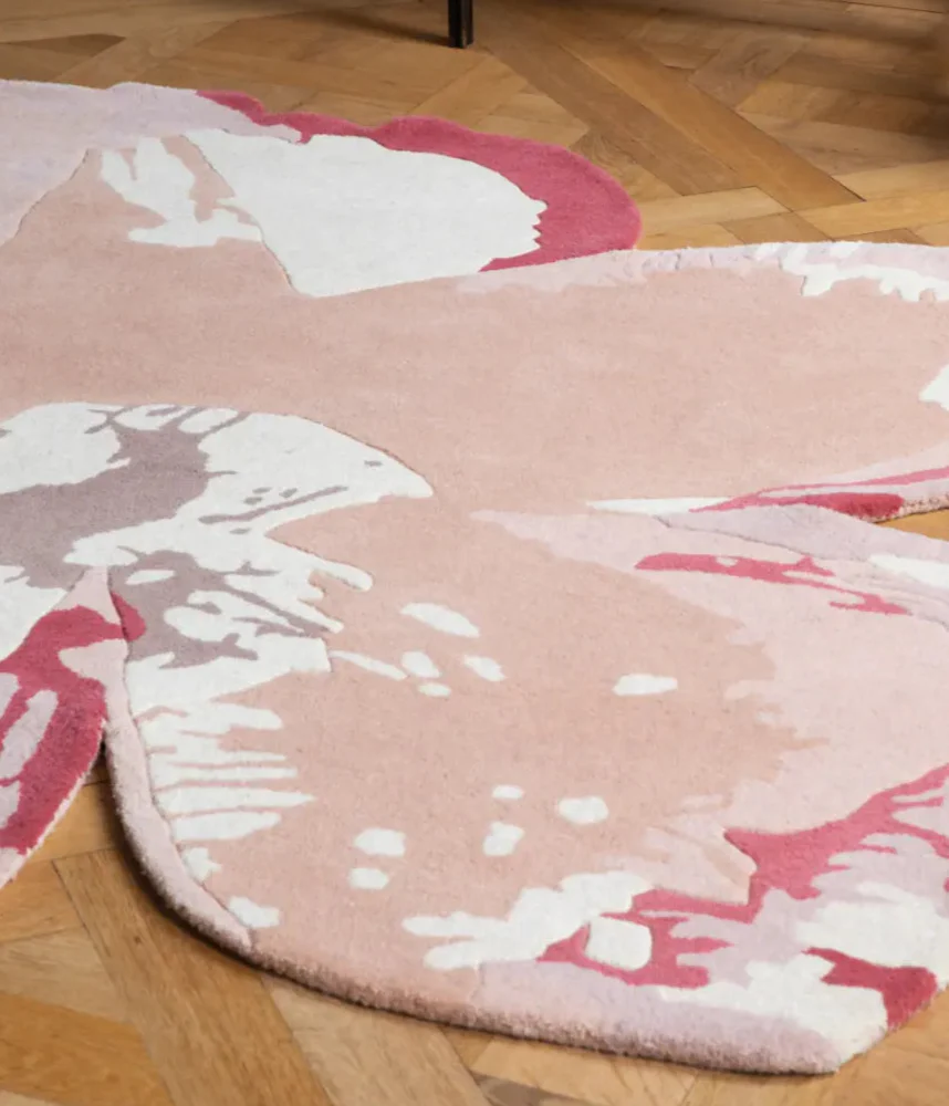 Shaped Magnolia Ted Baker -Light Pink 162302 Rug