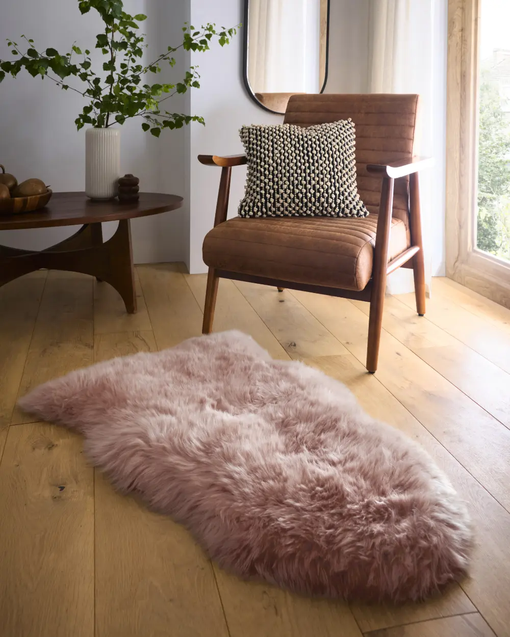 SheepSkins Hug Adobe Rose Rug - Image 2