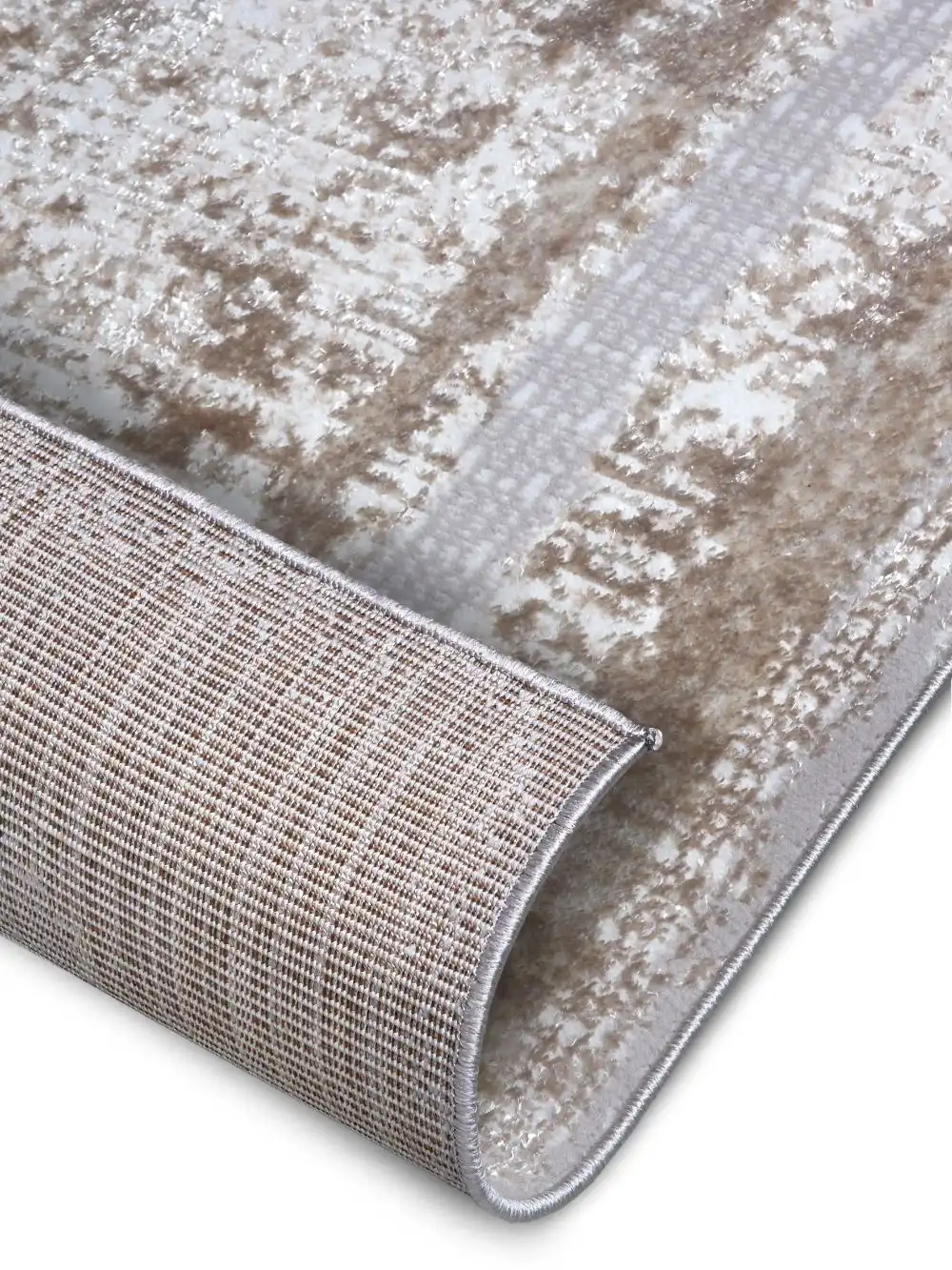 Shine 105919 White Cream Silver Rug - Image 5