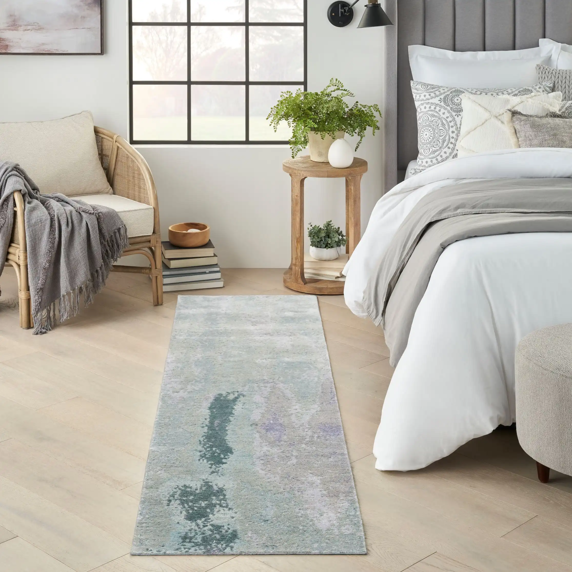 Silk Shadows SHA22 Blue Green Rug - Image 4