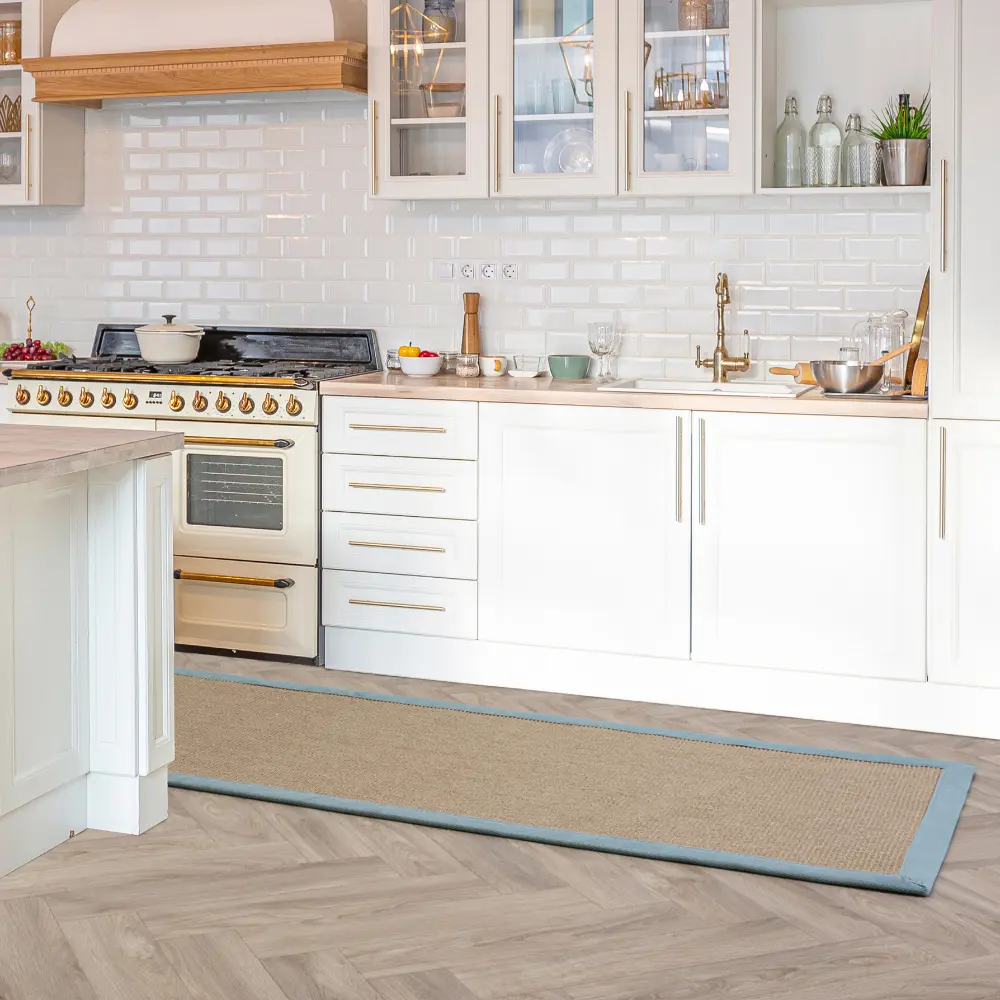 Sisal Linen Aqua Rug - Image 3