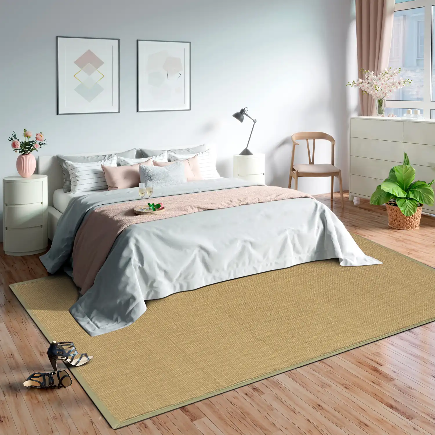 Sisal linen / sage Rug - Image 3