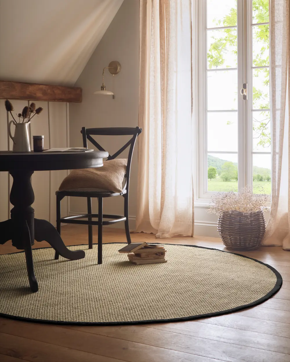 Sisal  Natural/Black Border - Image 4