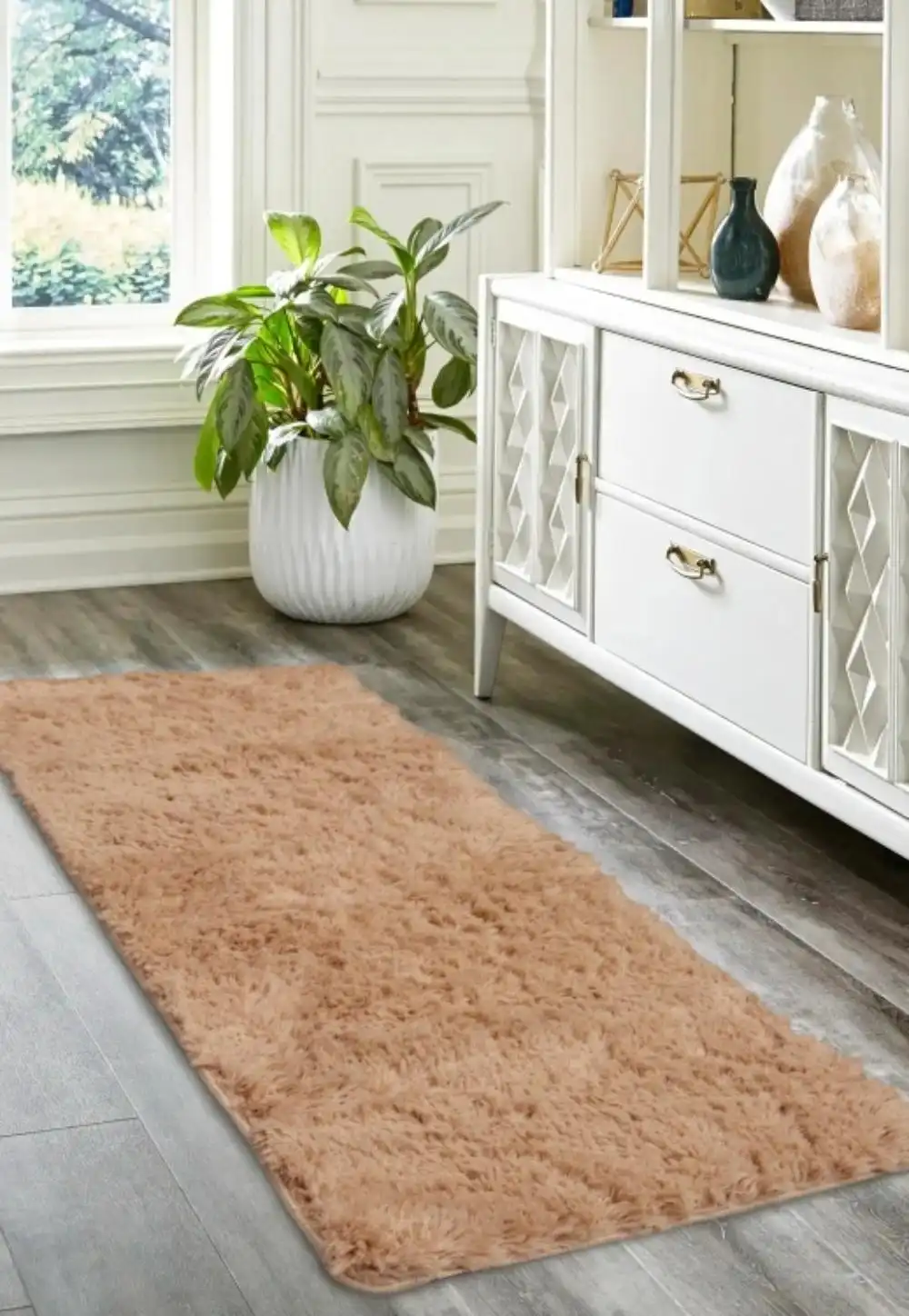 Soft Washable COSY CHAMPAGNE Rug - Image 5