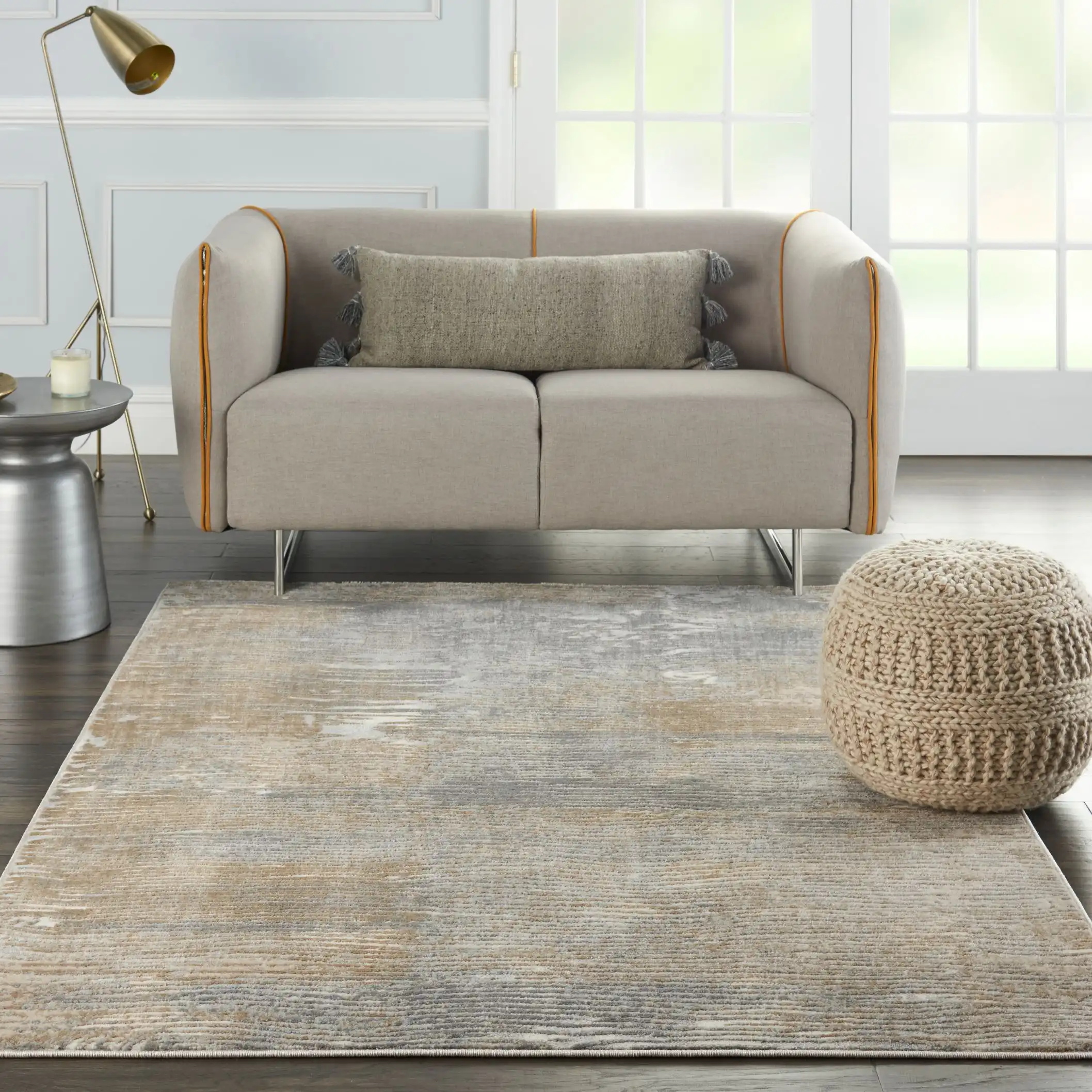 Solace SLA01 Grey Beige Rug