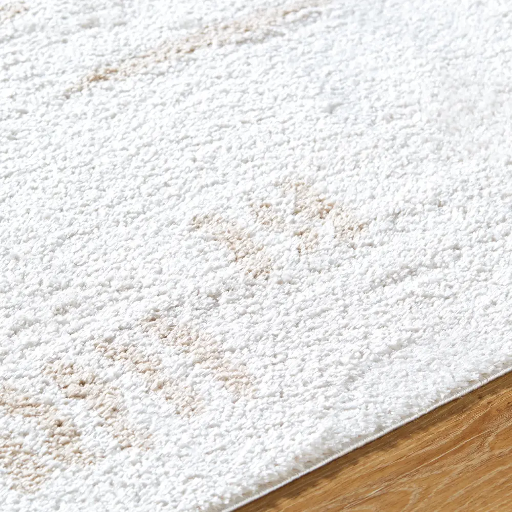 Soline Machine Washable Modern Shaggy Beige Rug - Image 3