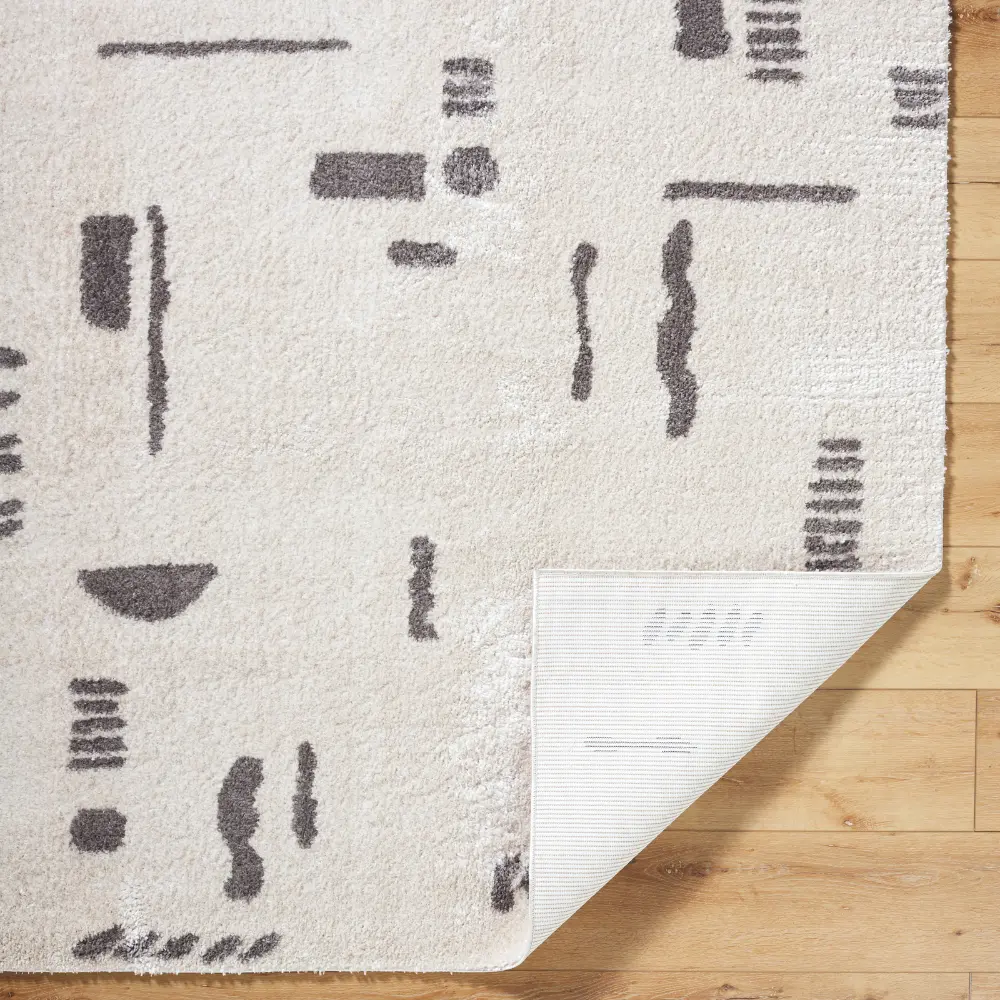 Soline Machine Washable Modern Shaggy Charcoal Rug - Image 6