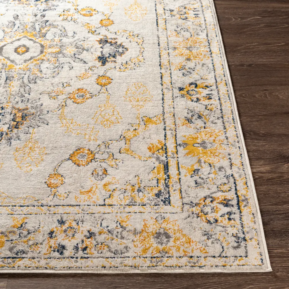 Sonam Vintage Oriental Boho Yellow Rug - Image 7
