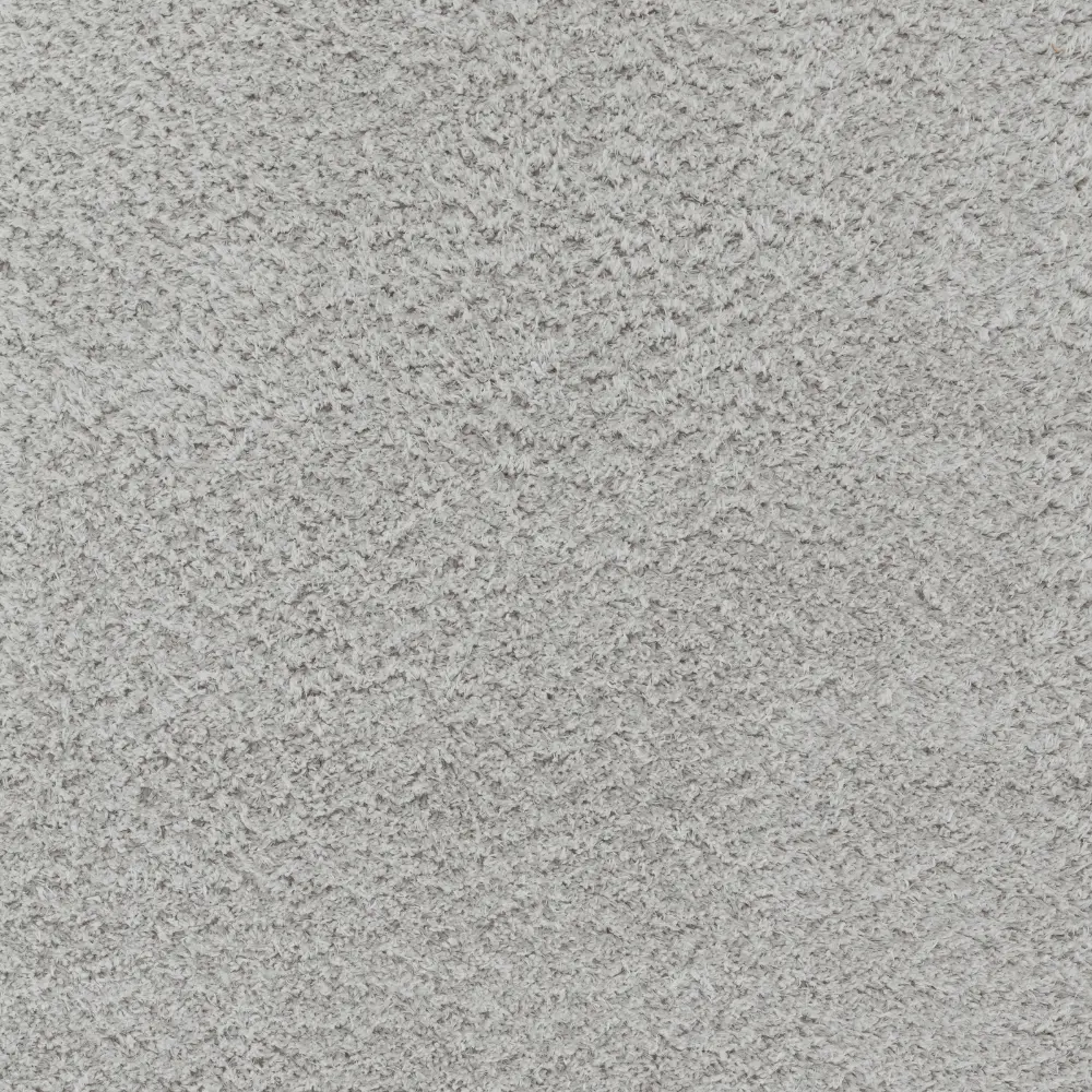 Soso Shaggy Solid Color Plush Pile Light Grey Rug - Image 8
