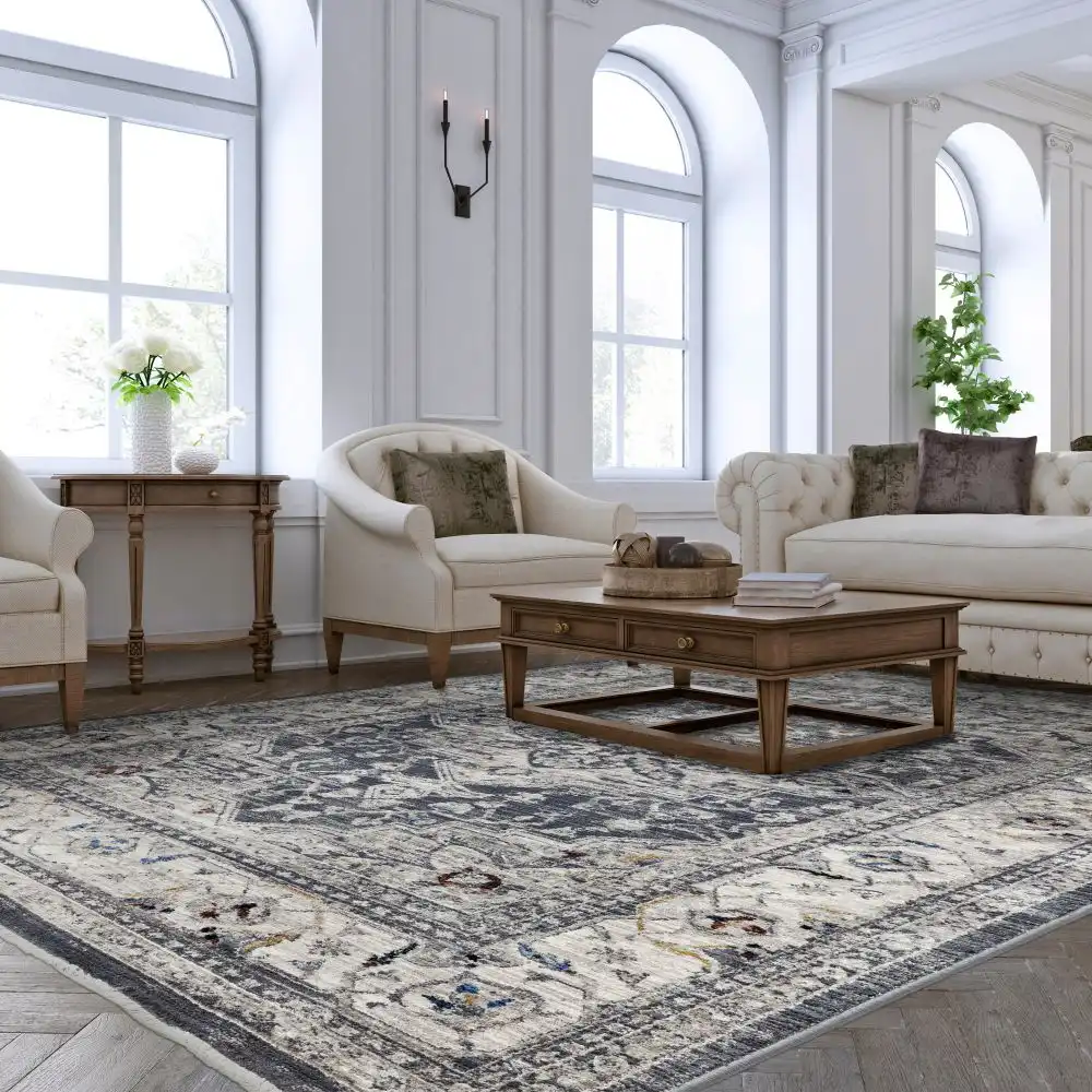 Sovereign Charcoal Medallion 05 Rug
