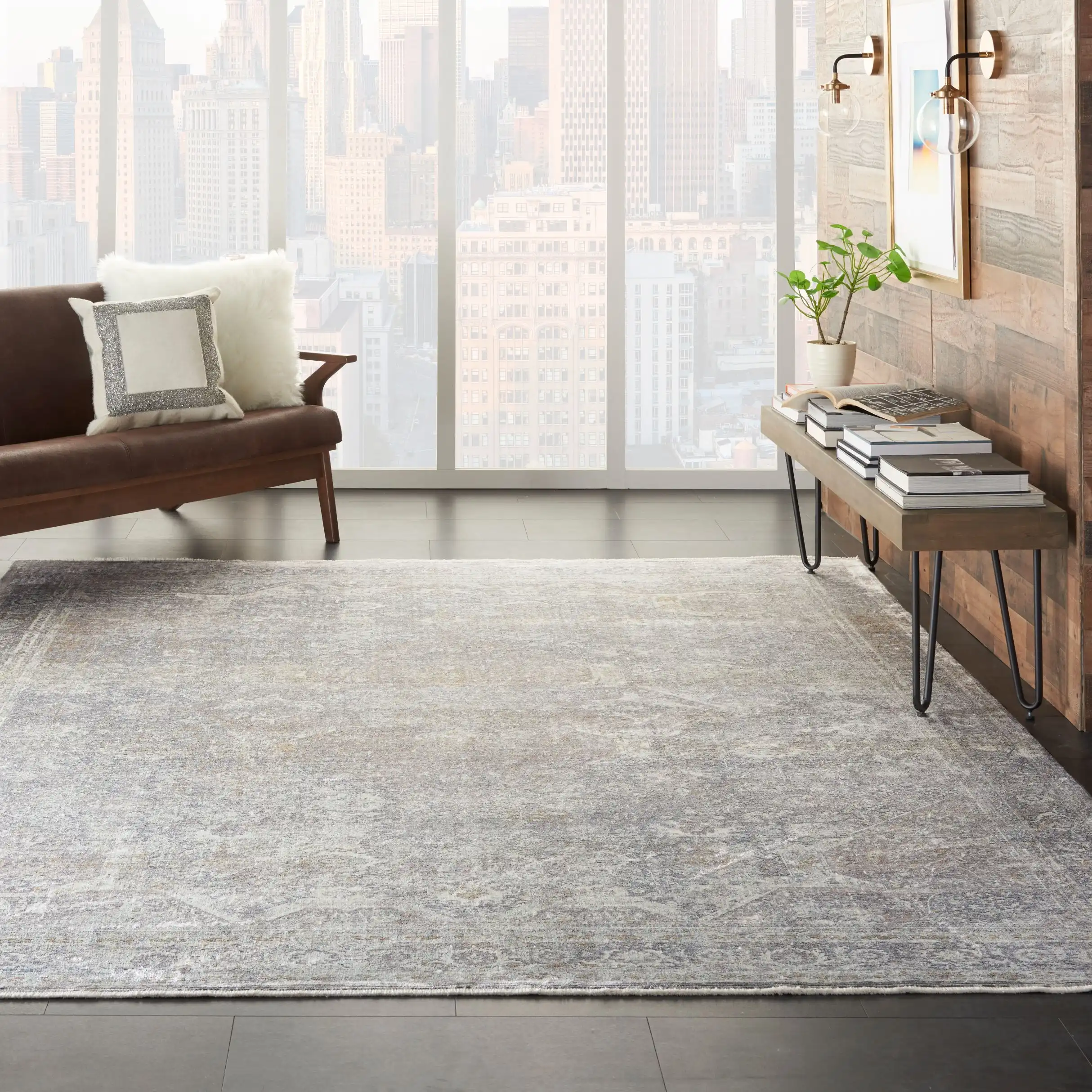 Starry Nights STN03 Silver Cream Rug - Image 2