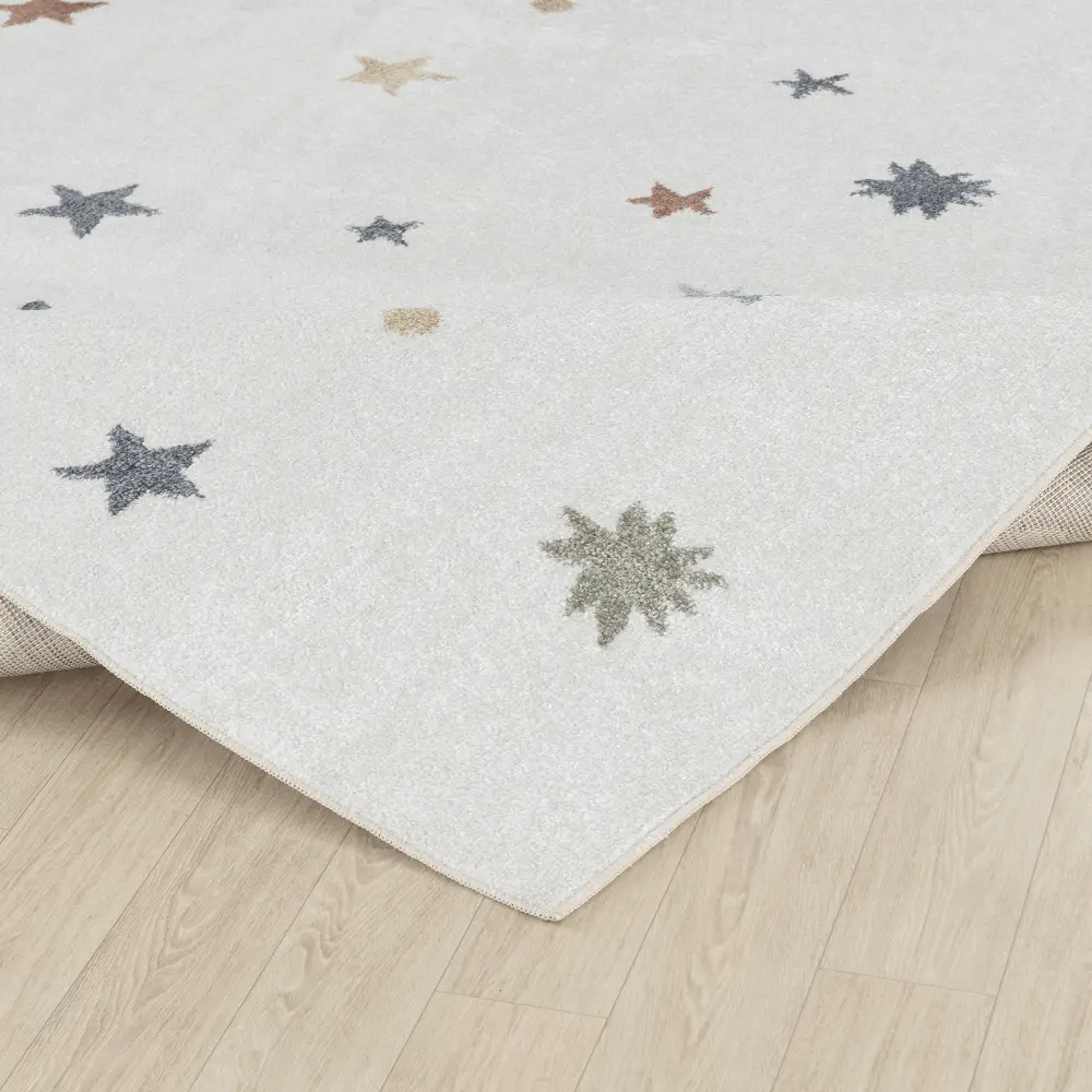 Stella Kids Machine Washable Multicolour/Beige Bedroom Rug - Image 13