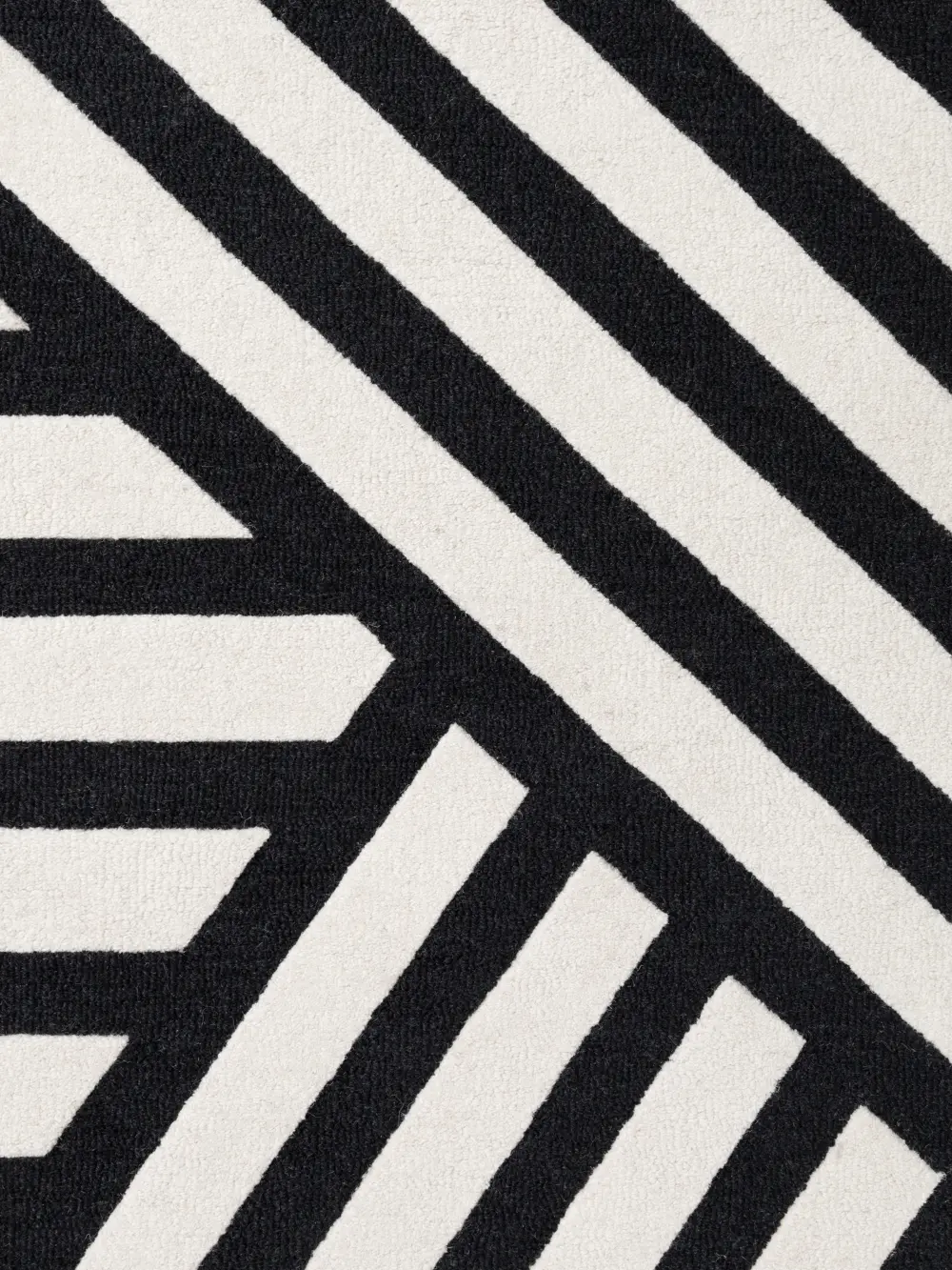 Stryve Woolen Rug Noir Black White 106358 - Image 2