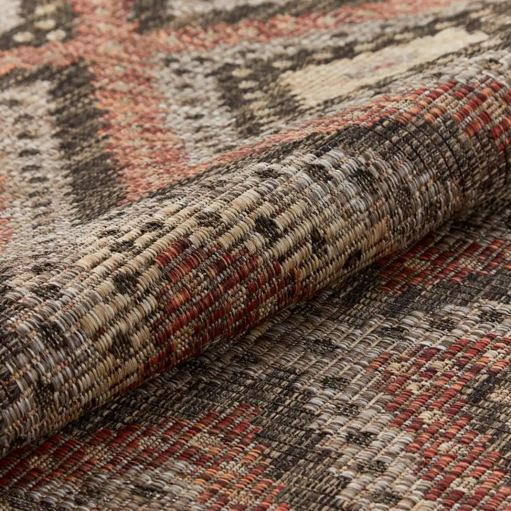 SUMAC Indoor Outdoor SUM101 Brown Rust Rug - Image 11