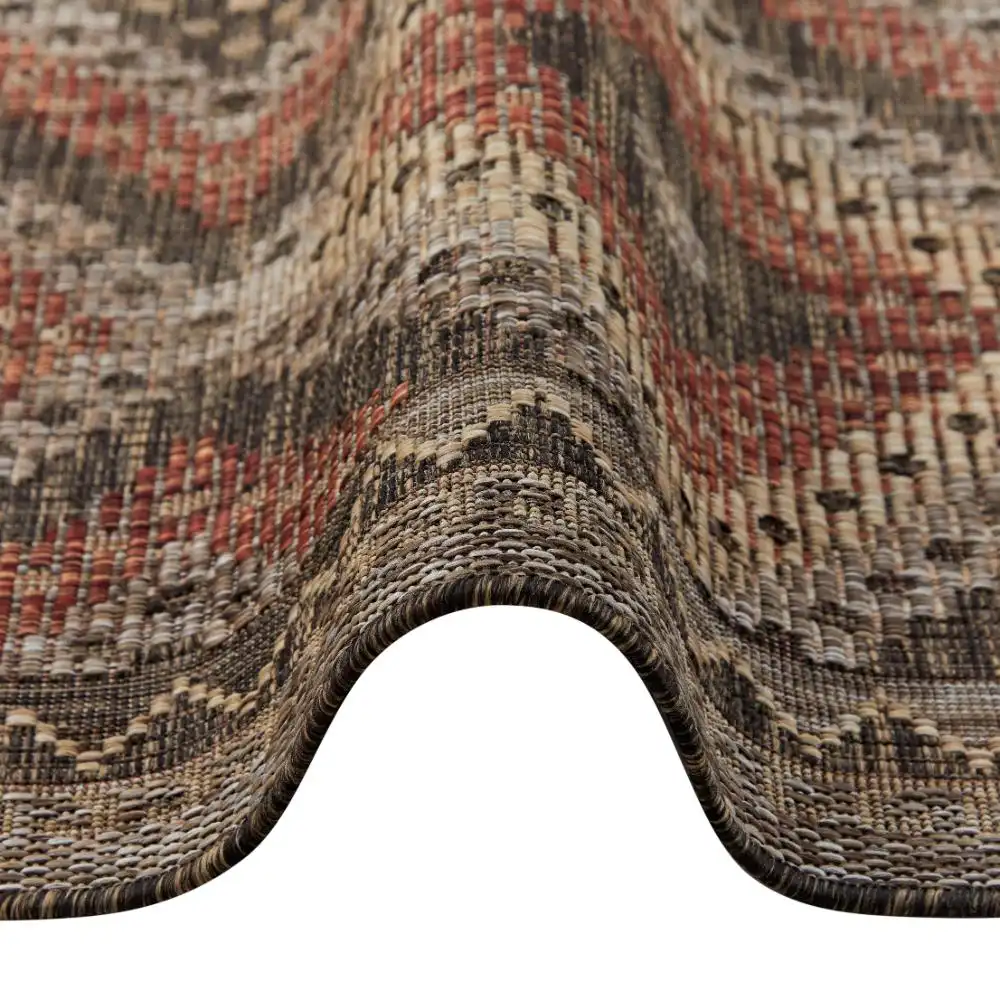 SUMAC Indoor Outdoor SUM101 Brown Rust Rug - Image 12
