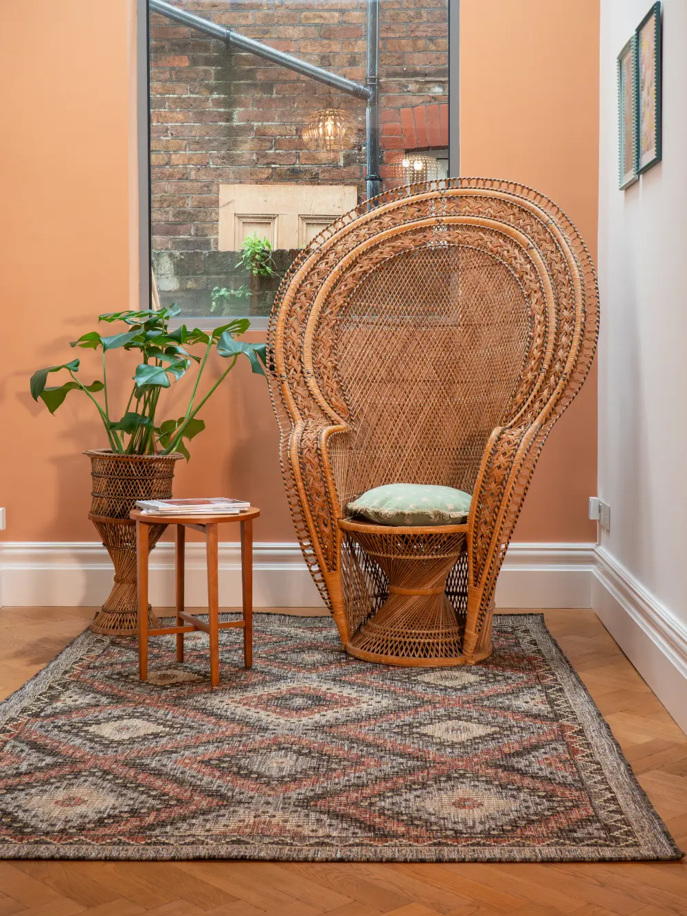 SUMAC Indoor Outdoor SUM101 Brown Rust Rug - Image 3