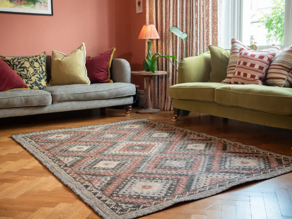 SUMAC Indoor Outdoor SUM101 Brown Rust Rug - Image 4