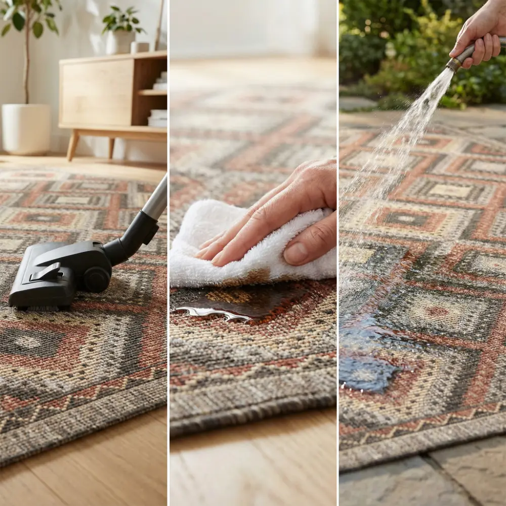 SUMAC Indoor Outdoor SUM101 Brown Rust Rug - Image 7