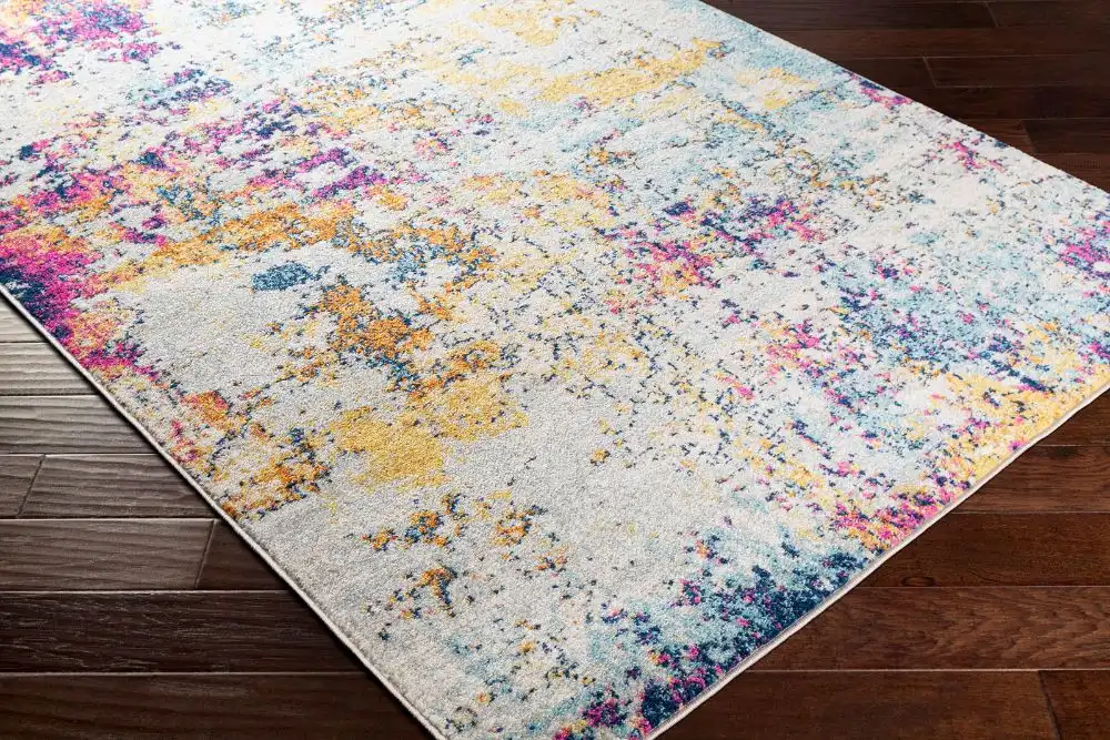 Sarah Abstract Rug Abstract Modern Marble Medium Grey Rug - Image 3