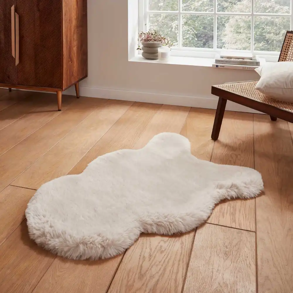 Super Teddy Sheepskin Beige Rug