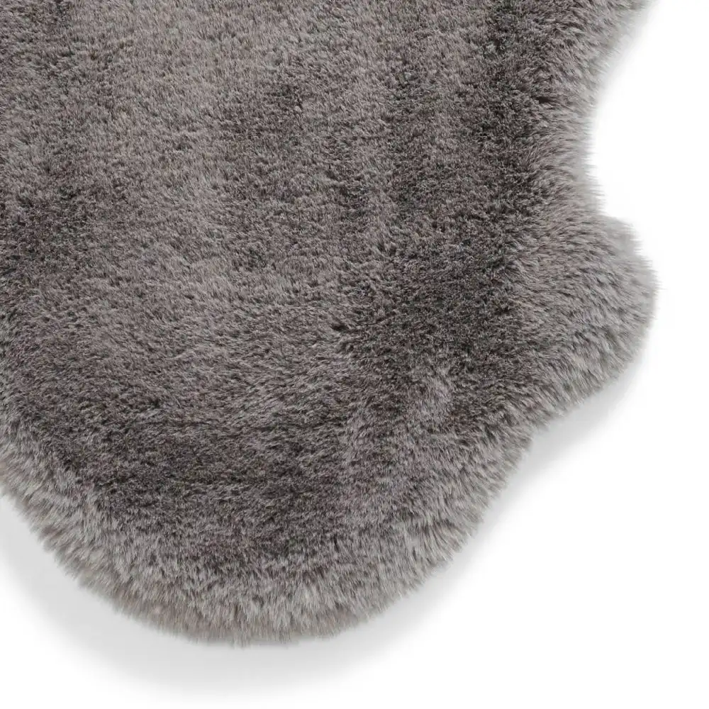Super Teddy Sheepskin Grey Rug - Image 5