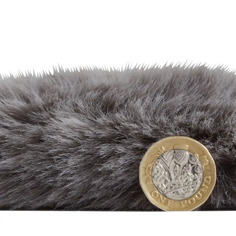 Super Teddy Sheepskin Grey Rug - Image 8