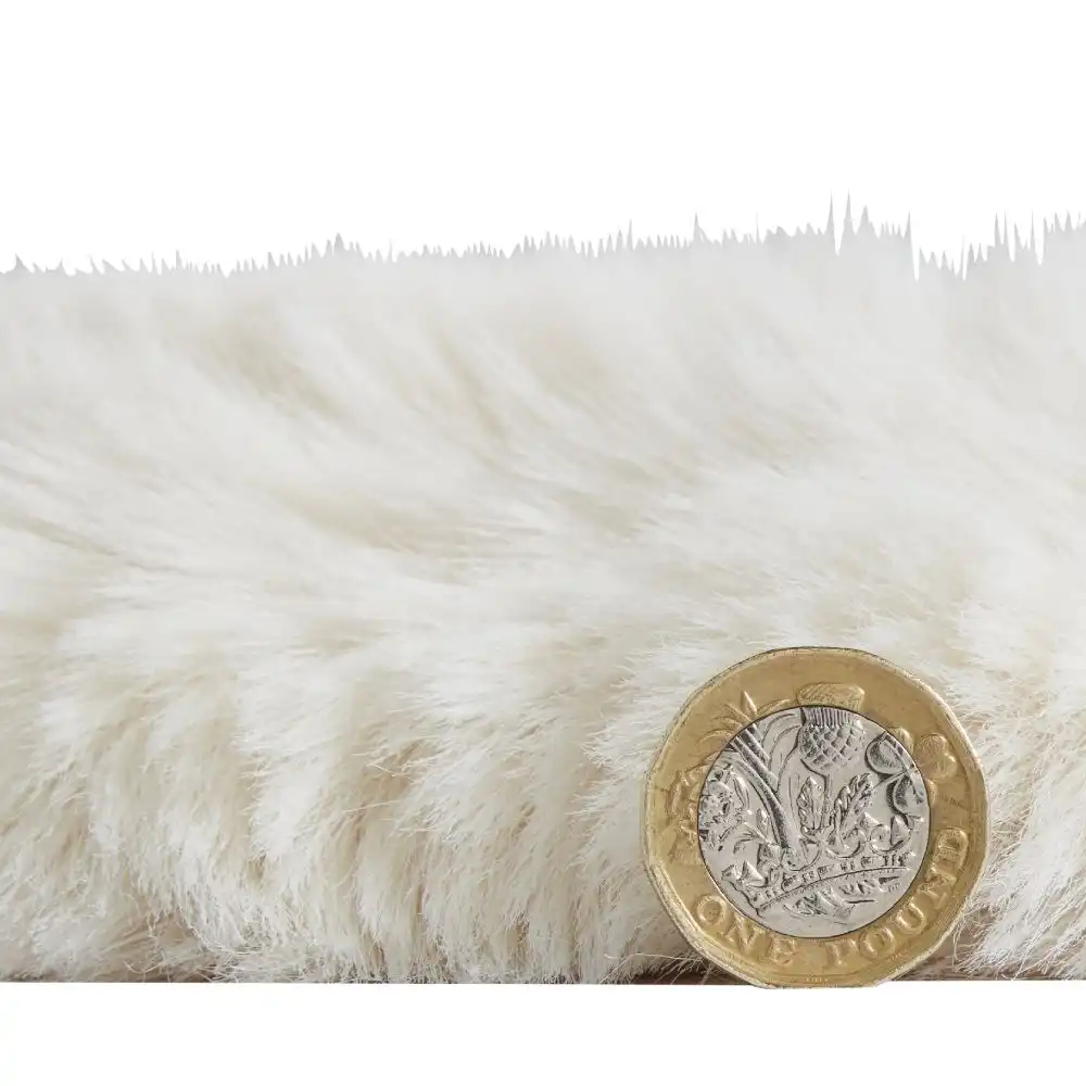 Super Teddy Sheepskin Ivory Rug - Image 6