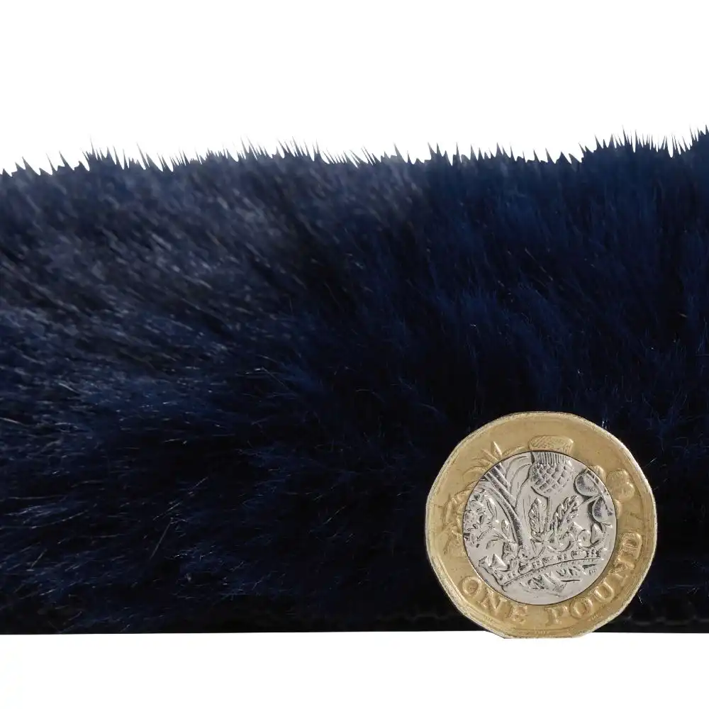 Super Teddy Sheepskin Navy Rug - Image 5