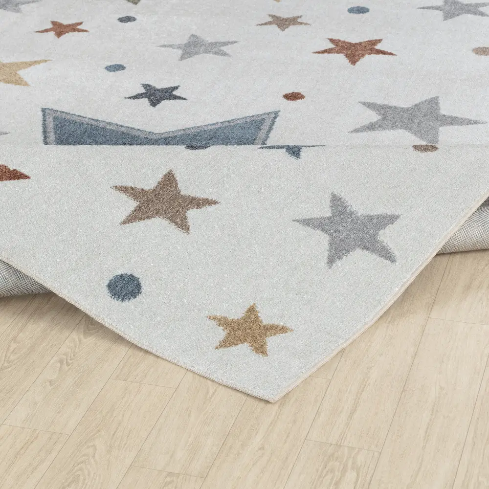 Supermama Kids Machine Washable Multicolour/Blue BedroomRug - Image 14