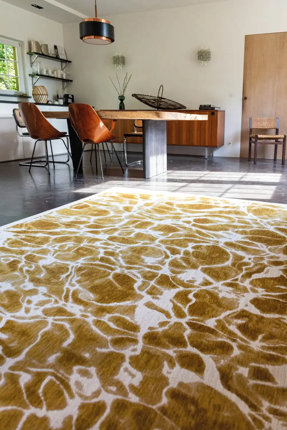 Swim 9349 Swim Saffron Washable Rug