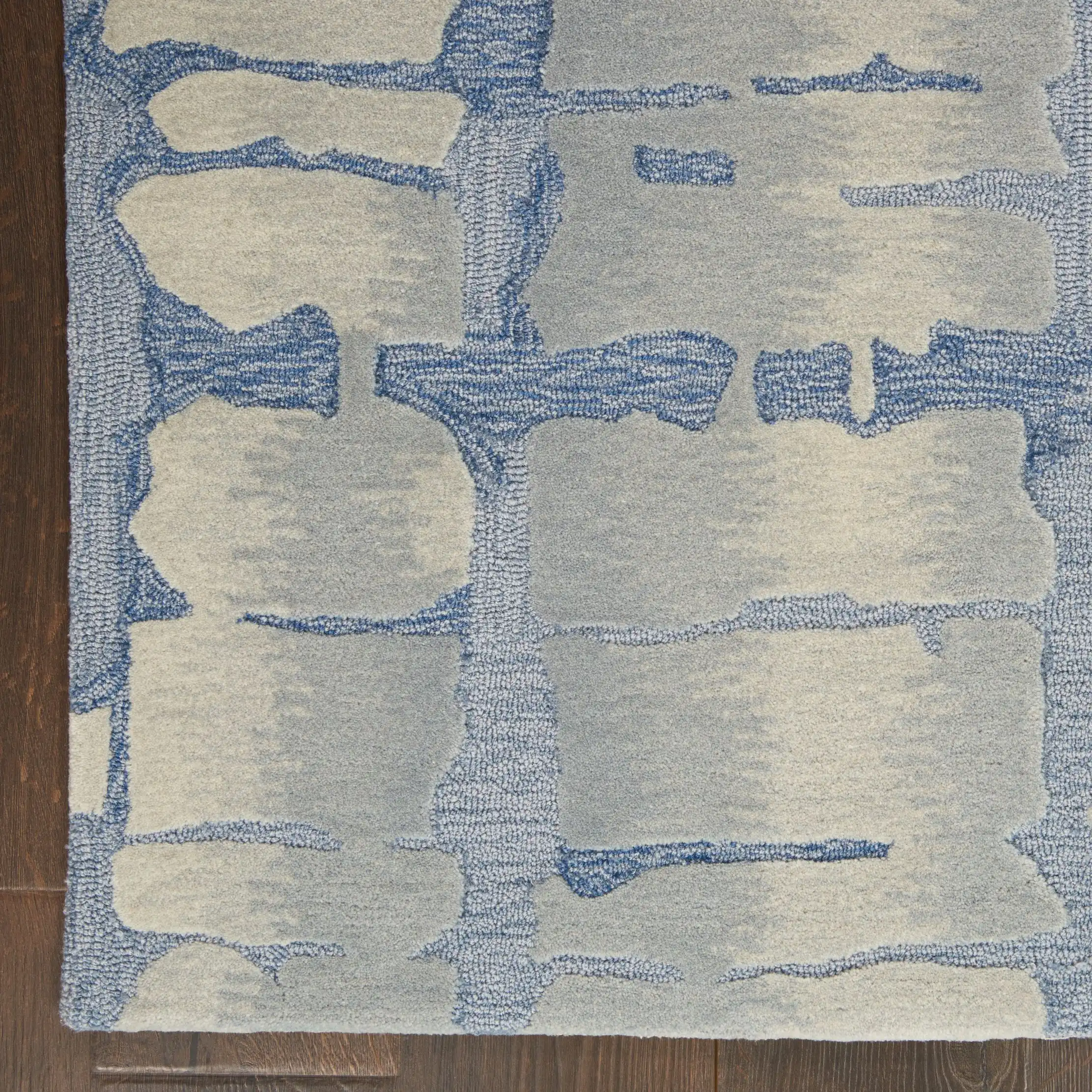 Symmetry SMM04 Blue Grey Rug - Image 3