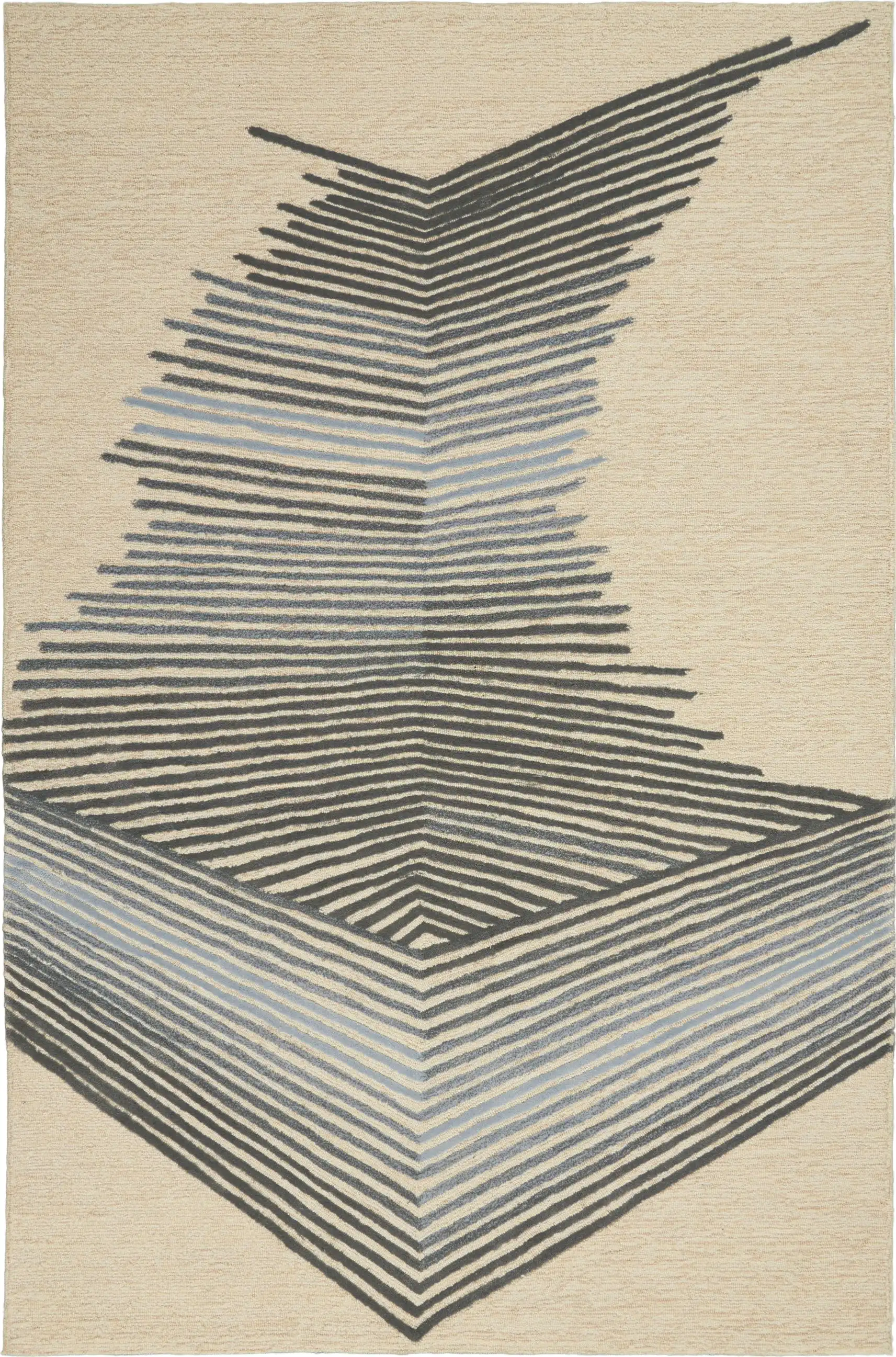 Symmetry SMM06 Ivory Grey Rug - Image 5