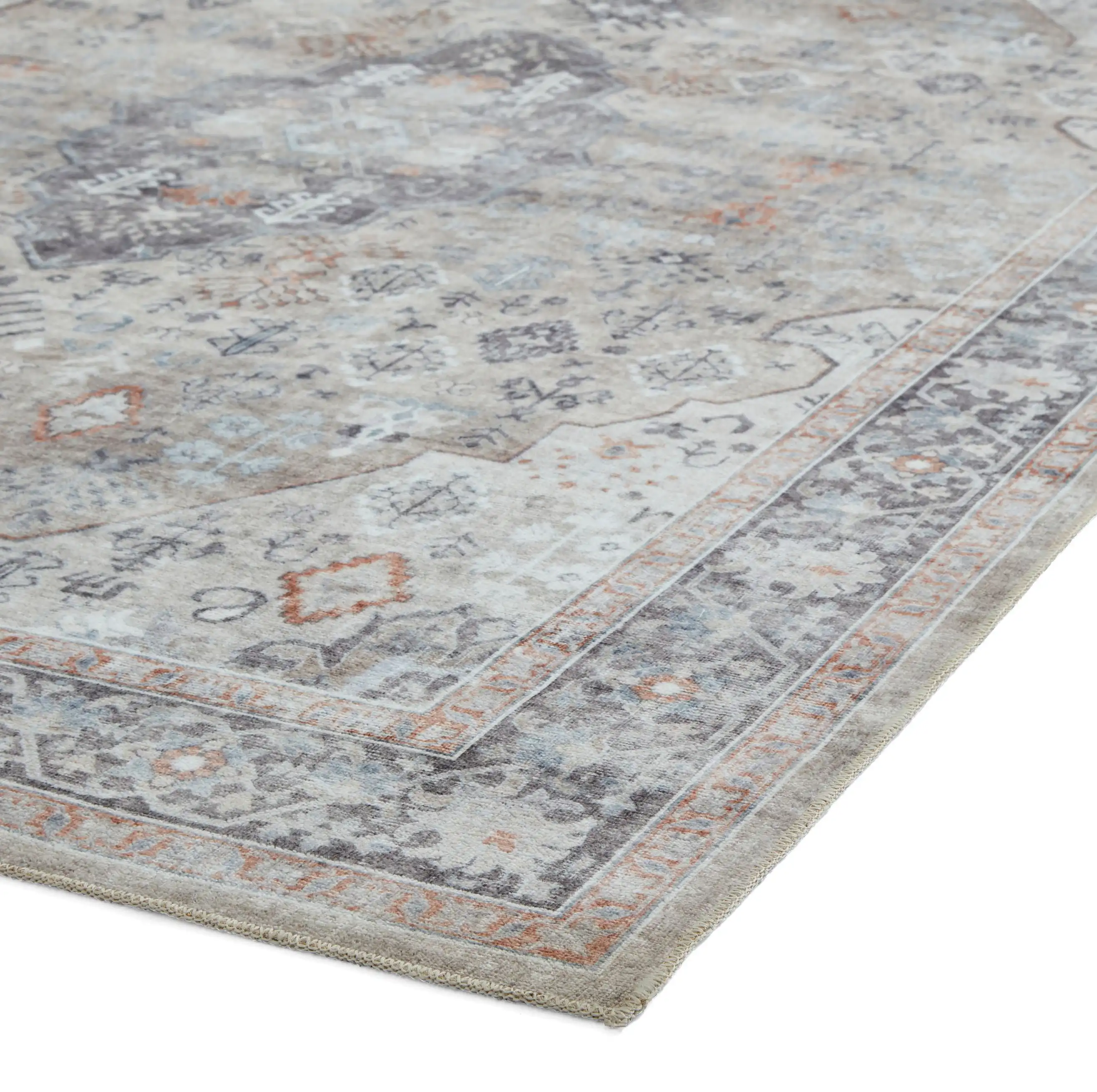 Tabriz Washable H1156 Beige Rug - Image 5