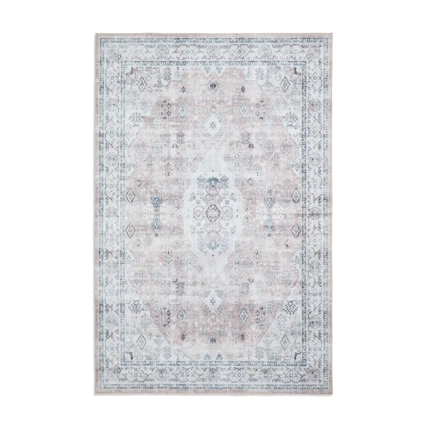 Tabriz Washable H1156 Rose Rug - Image 2