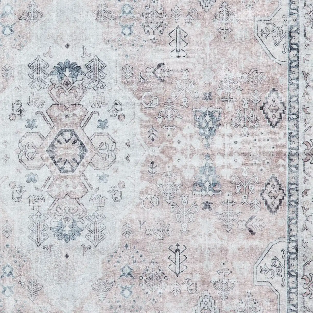 Tabriz Washable H1156 Rose Rug - Image 3