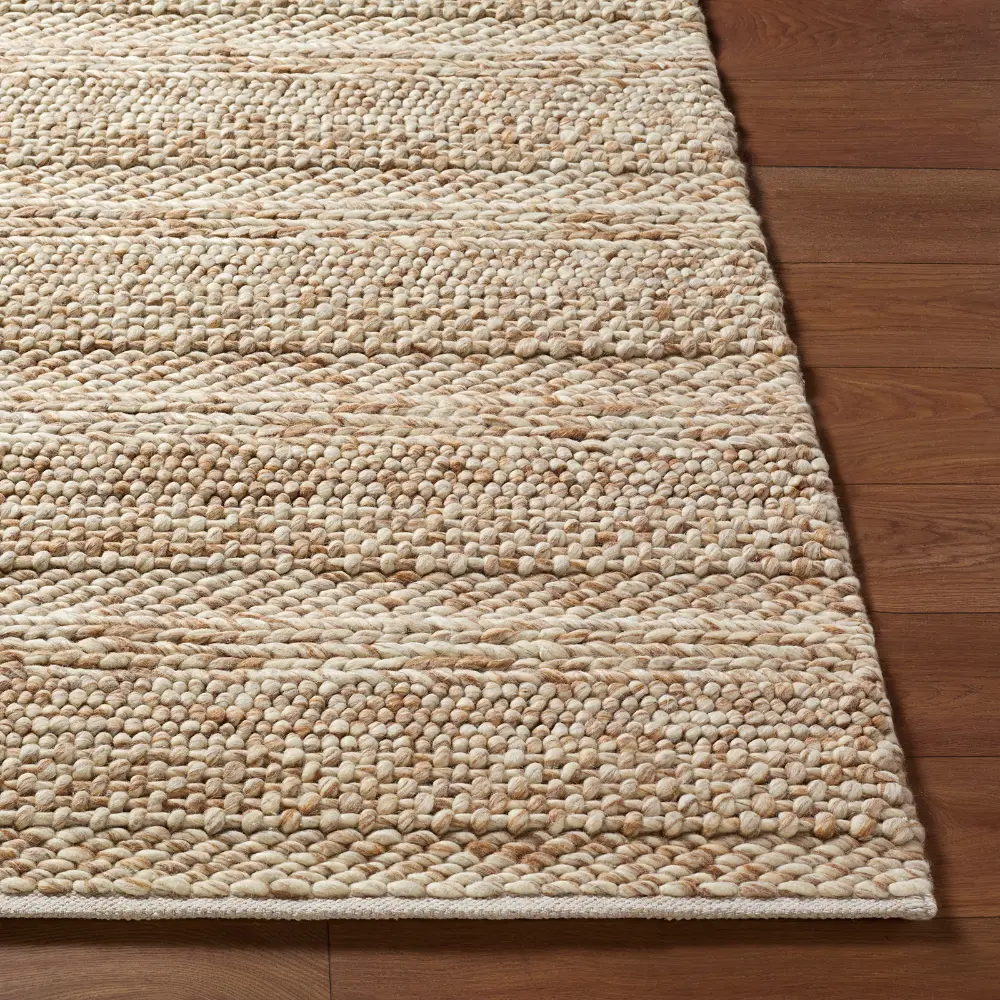 Tahoe II Hand Woven Tan Beige Brown Wool Global Living Dining Bedroom TAHII3700 Rug - Image 7